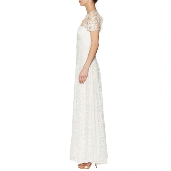 Marchesa Notte Ivory Lace Wedding Gown
